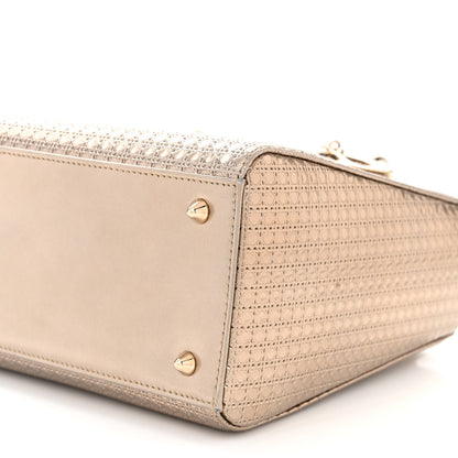 Christian Dior CHRISTIAN DIOR Metallic Patent Micro-Cannage Medium Lady Dior 10 of 13