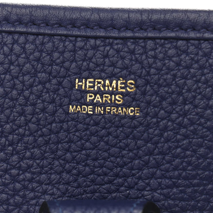 Hermes Taurillon Clemence Evelyne III PM Bleu Encre 6 of 10