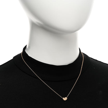 Tiffany 18K Rose Gold 9mm Elsa Peretti Bean Pendant Necklace 2 of 4