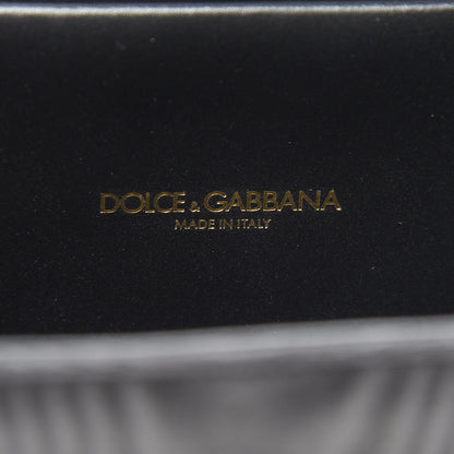 Dolce & Gabbana Moire Pearl Embellished Small Devotion Top Handle Bag Black 5 of 9
