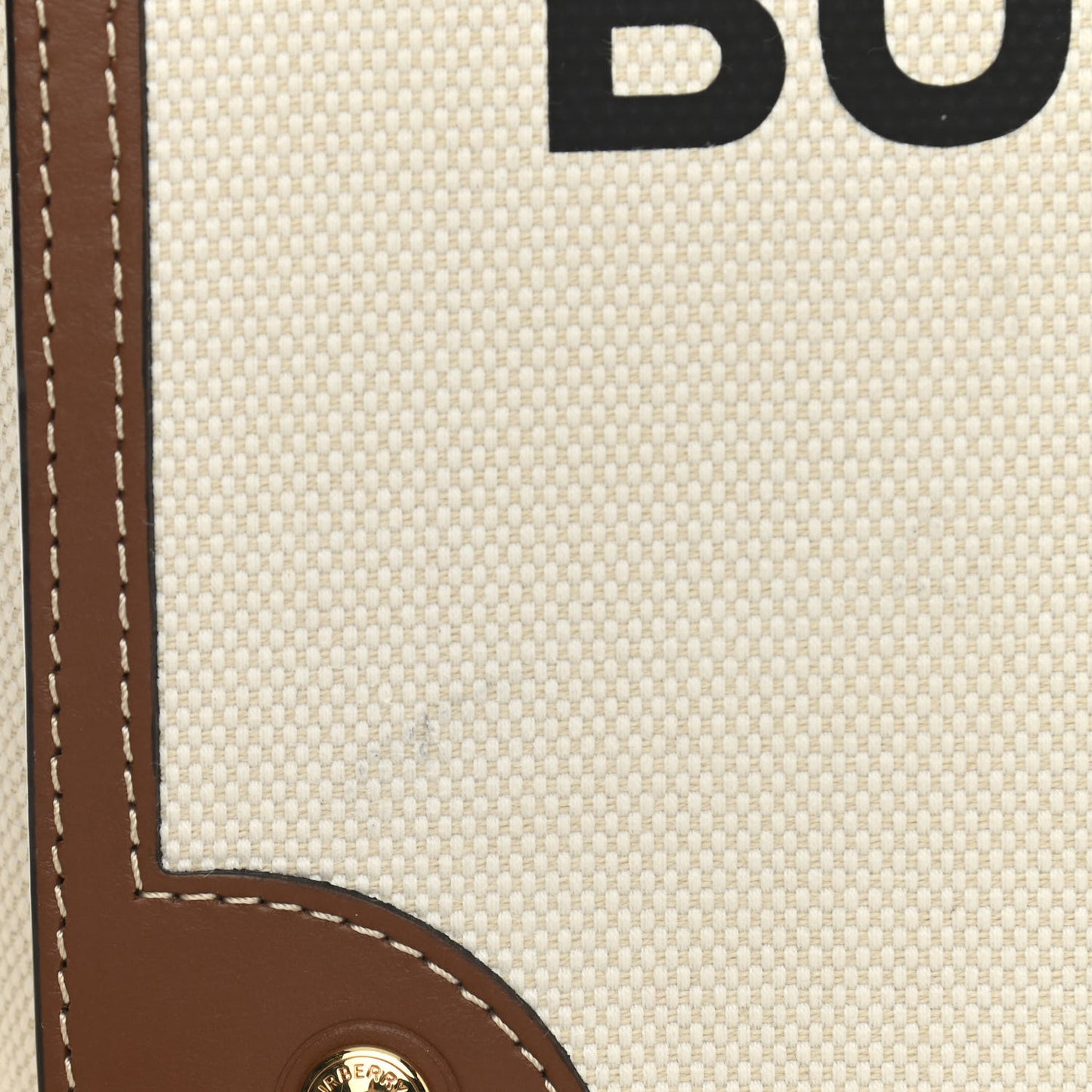 Canvas Horseferry Print Note Crossbody Bag Natural Tan