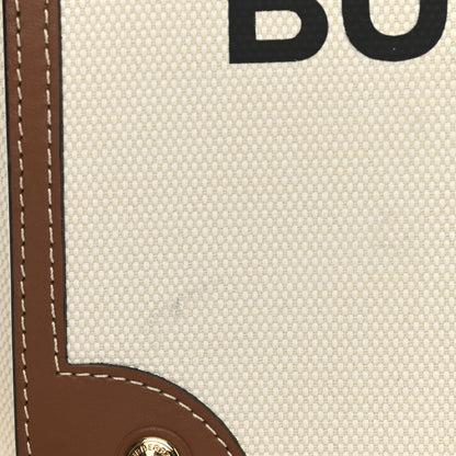 Burberry Canvas Horseferry Print Note Crossbody Bag Natural Tan 11 of 12