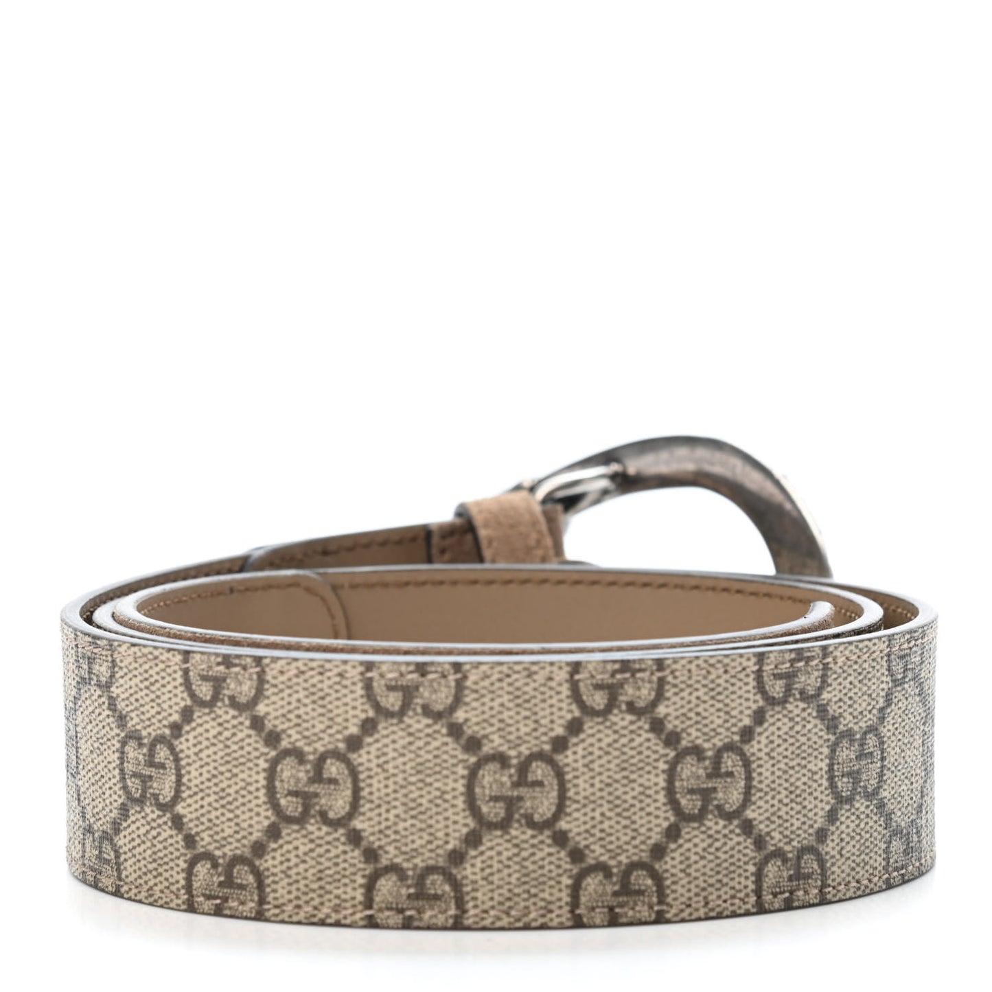 GG Supreme Monogram Suede Dionysus 40mm Belt 95 38 Beige Taupe