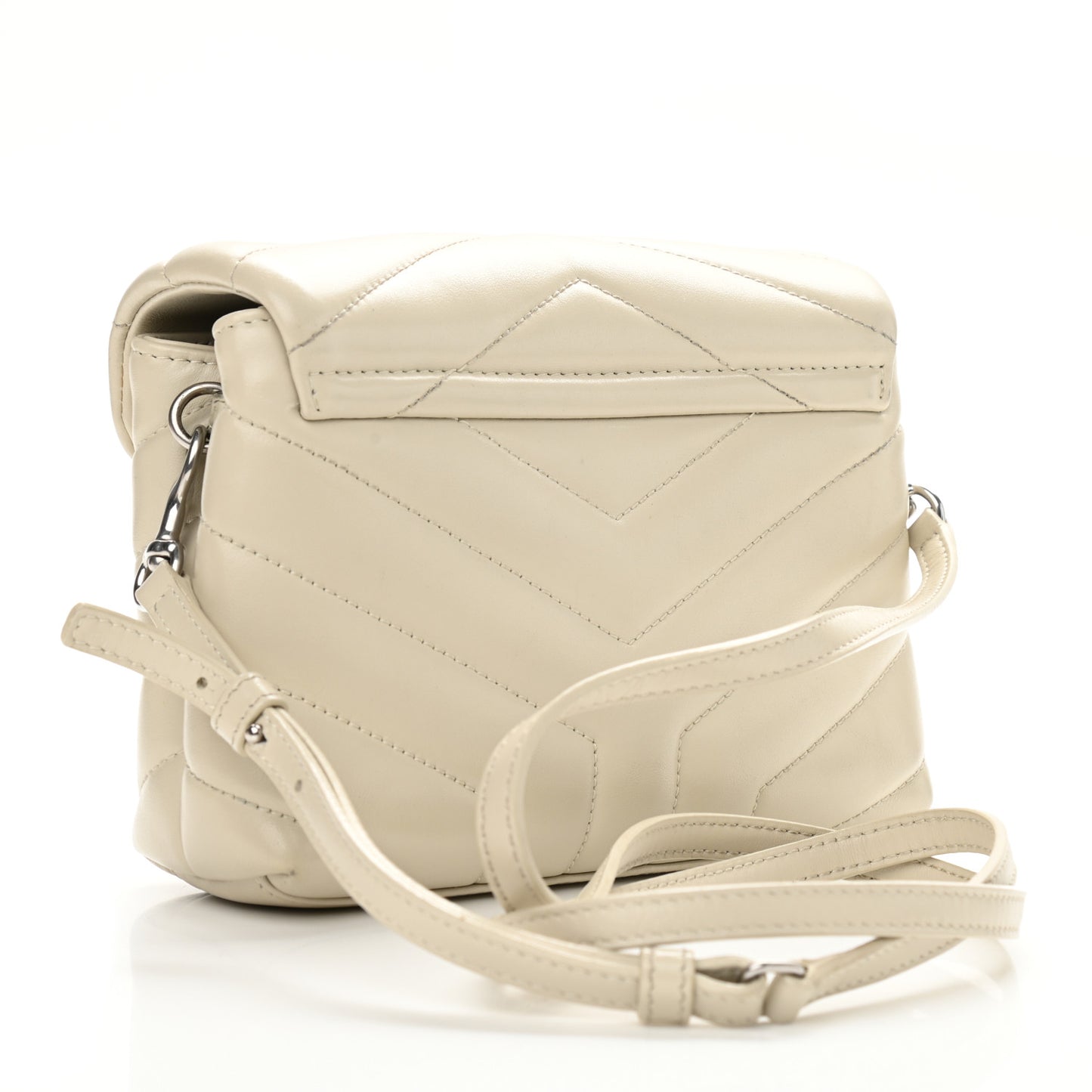 Calfskin Y Quilted Monogram Toy Loulou Crossbody Bag Crema Soft