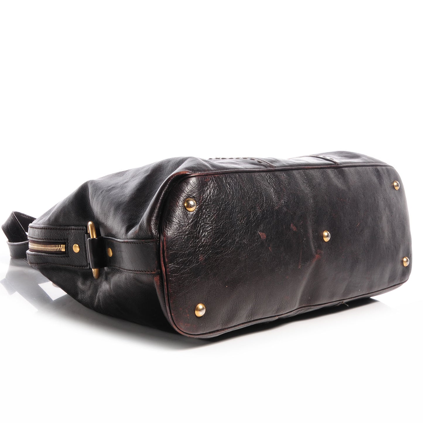 Leather Oversized Muse Brown