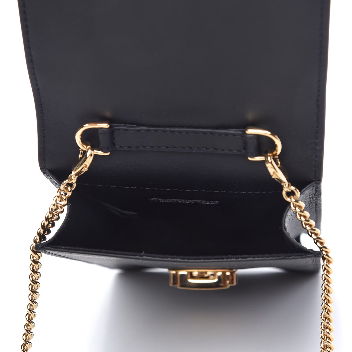 Vitello Grace Matte Kan U Vertical Wallet On Chain Black