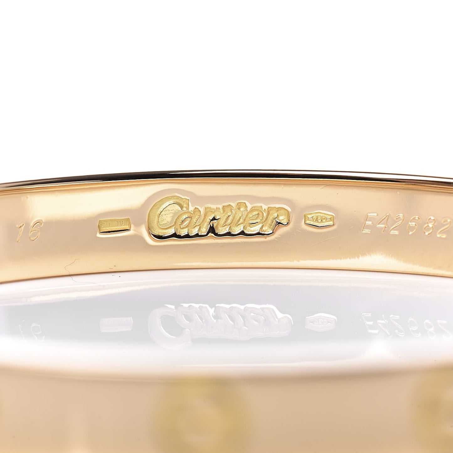 18K Yellow Gold LOVE Bracelet 16