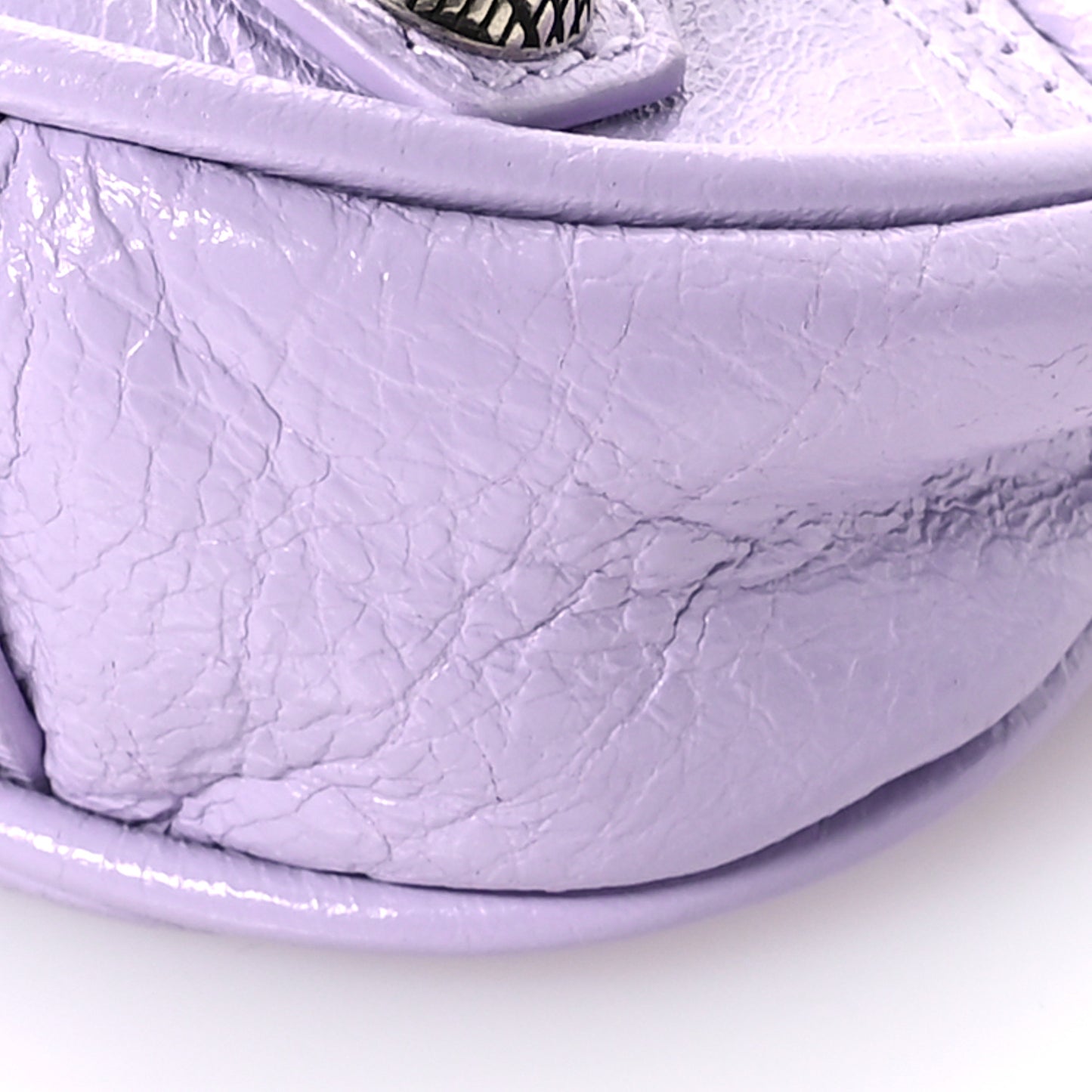 Agneau Arena Le Cagole Mini Purse With Chain Lilac