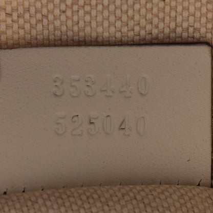 Gucci Canvas Flora Knight Small Zippered Tote White 7 of 9