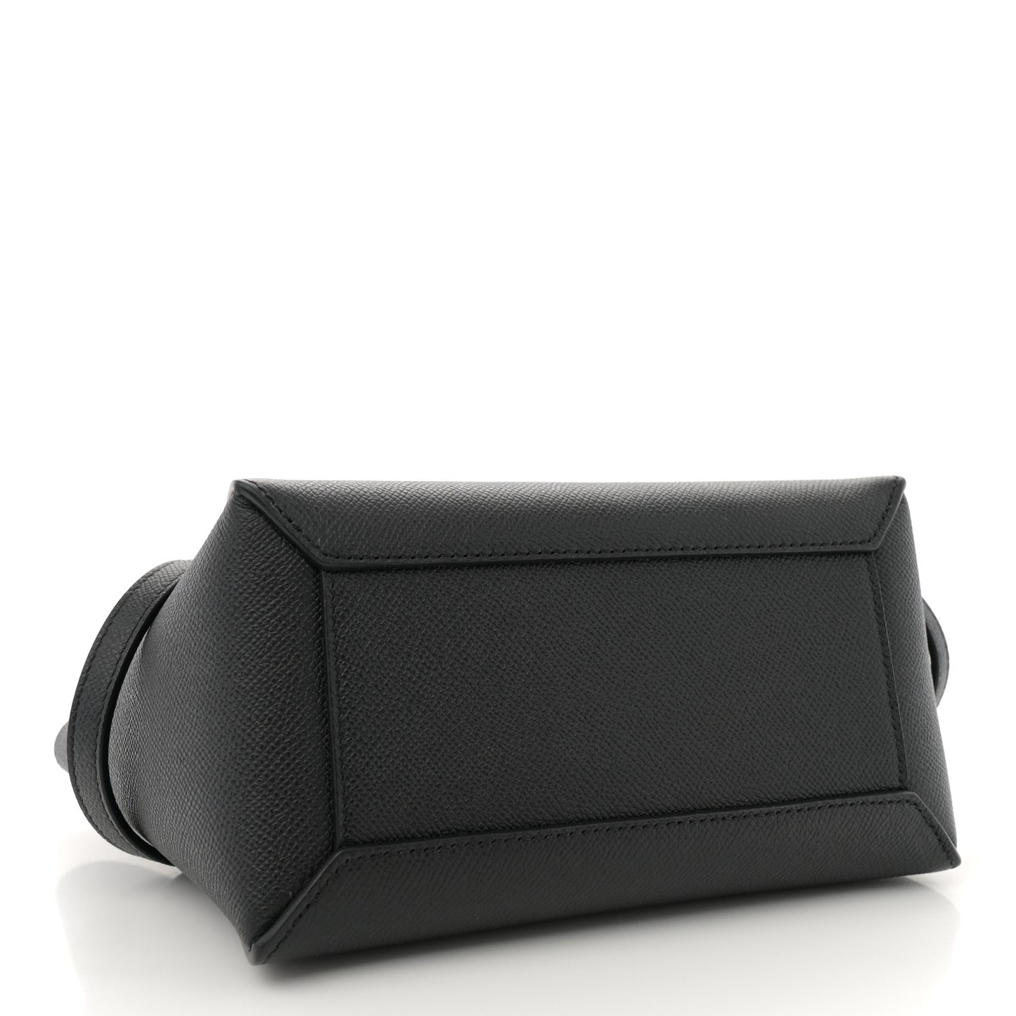 Grained Calfskin Nano Belt Bag Black