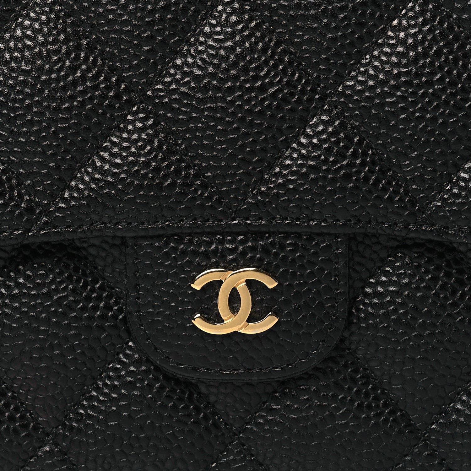 Chanel Caviar Quilted Large Flap Wallet Black 8 of 9