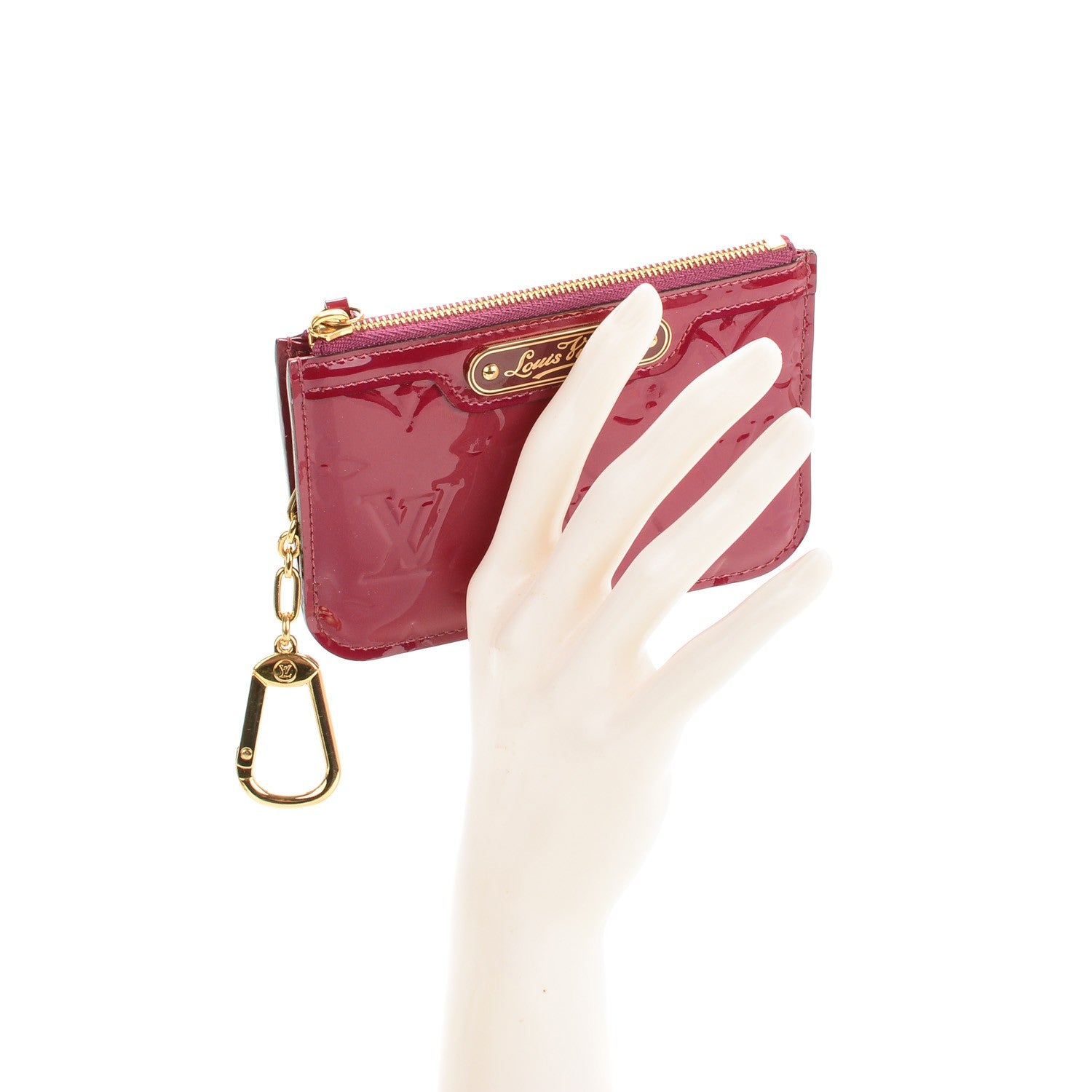 Louis Vuitton Vernis Key Pouch Magenta 2 of 7