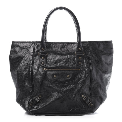 Balenciaga Agneau Classic Hardware S Sunday Tote Black 3 of 12