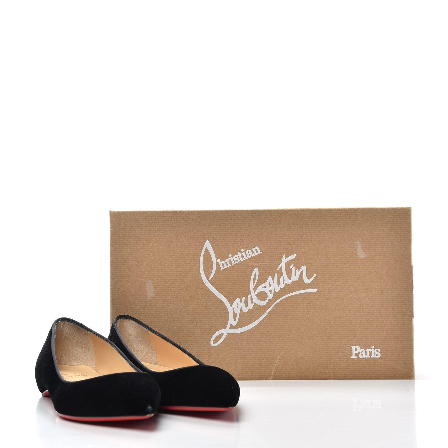 Velvet Printed Pigalle Follies Flats 36 Black