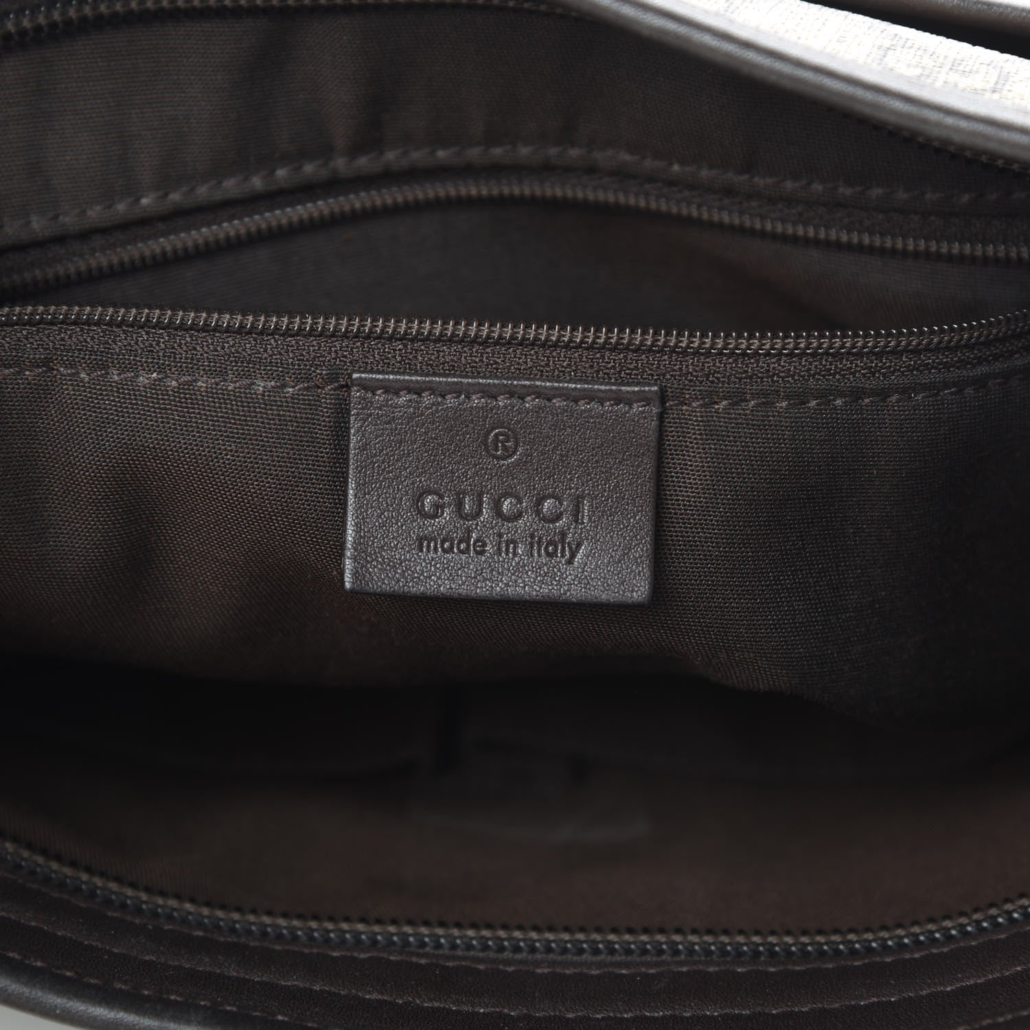 Gucci GG Plus Monogram Medium Flat Messenger Bag Dark Brown 6 of 16