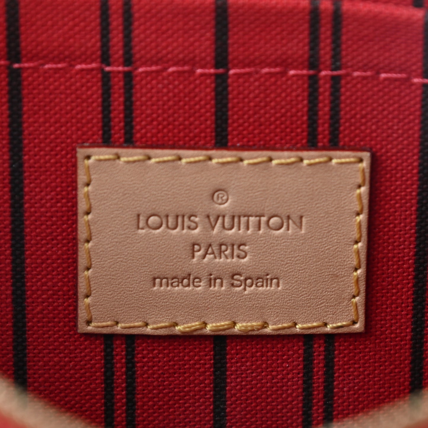 Monogram Neverfull MM GM Pochette Cherry