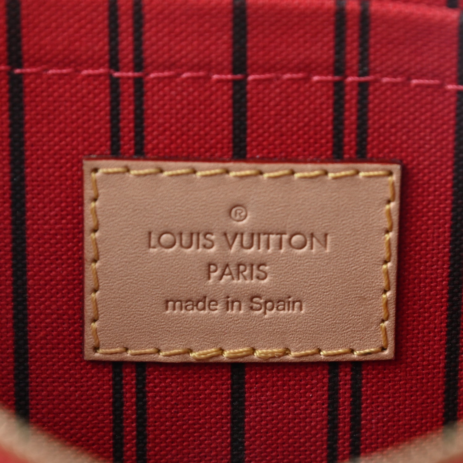 Louis Vuitton Monogram Neverfull MM GM Pochette Cherry 7 of 10