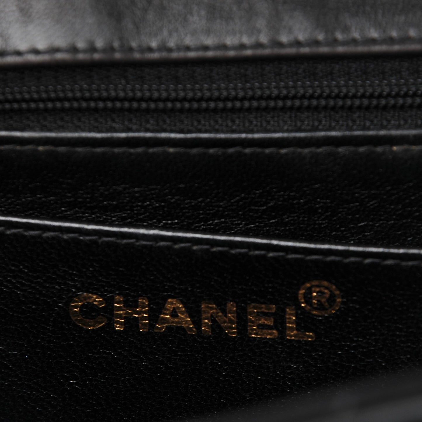 Patent Quilted Jumbo Flap Black