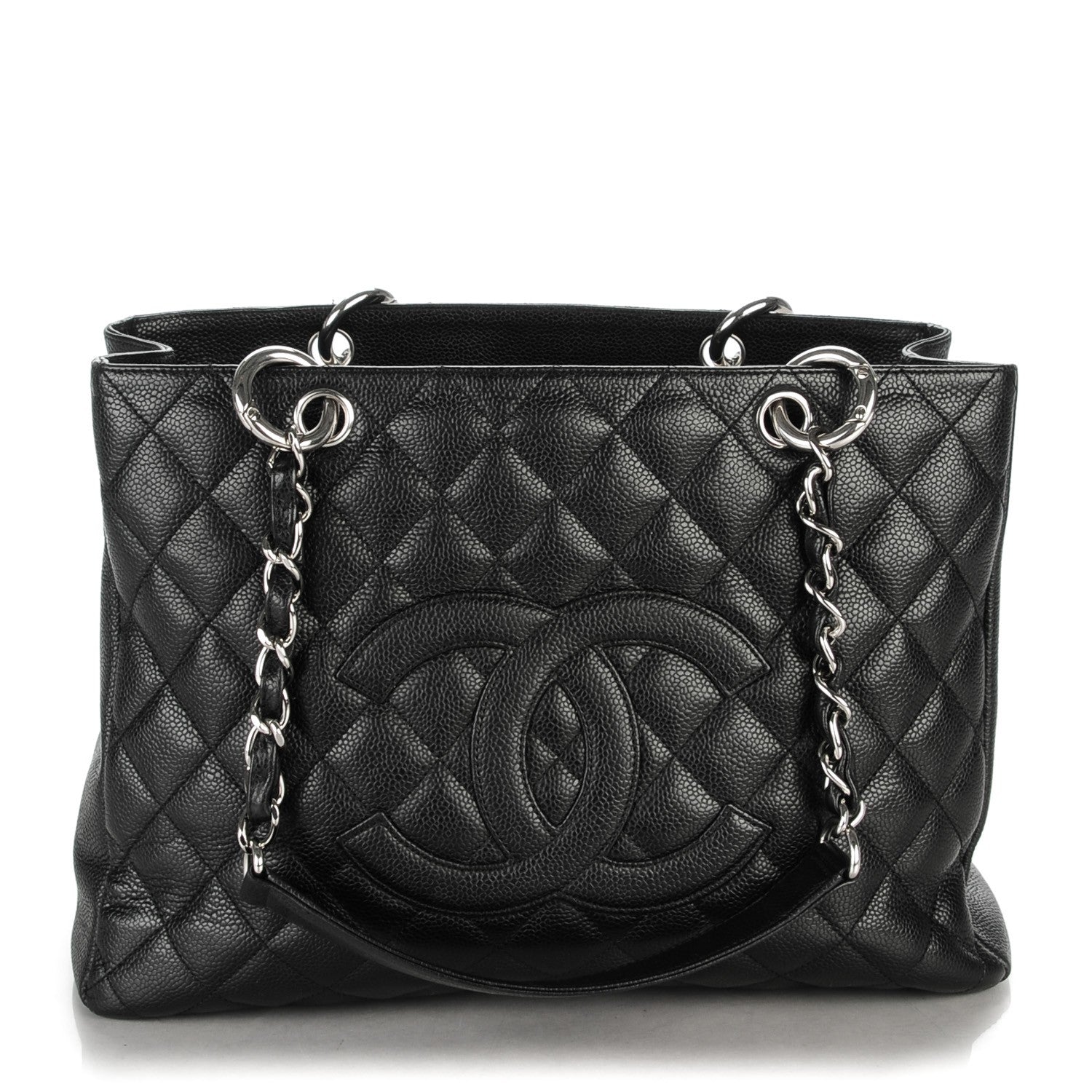 Chanel Caviar Quilted Grand Shopping Tote GST Black 1 of 7