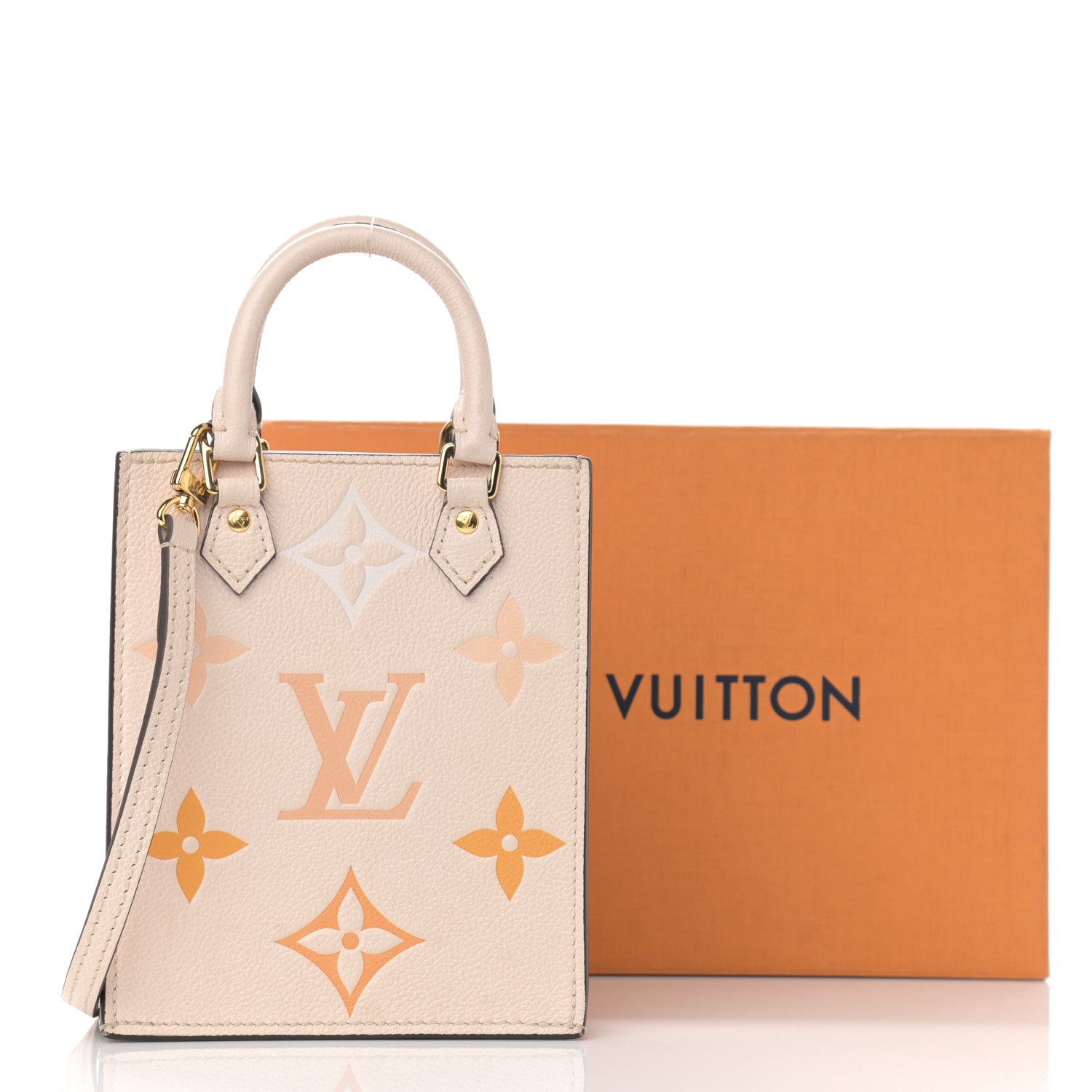 Louis Vuitton Empreinte Monogram Giant By The Pool Petit Sac Plat Cream Saffron 13 of 13