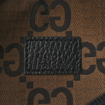 Gucci Recycled Polyester Monogram Jumbo GG Belt Bag Ebony Beige 6 of 10