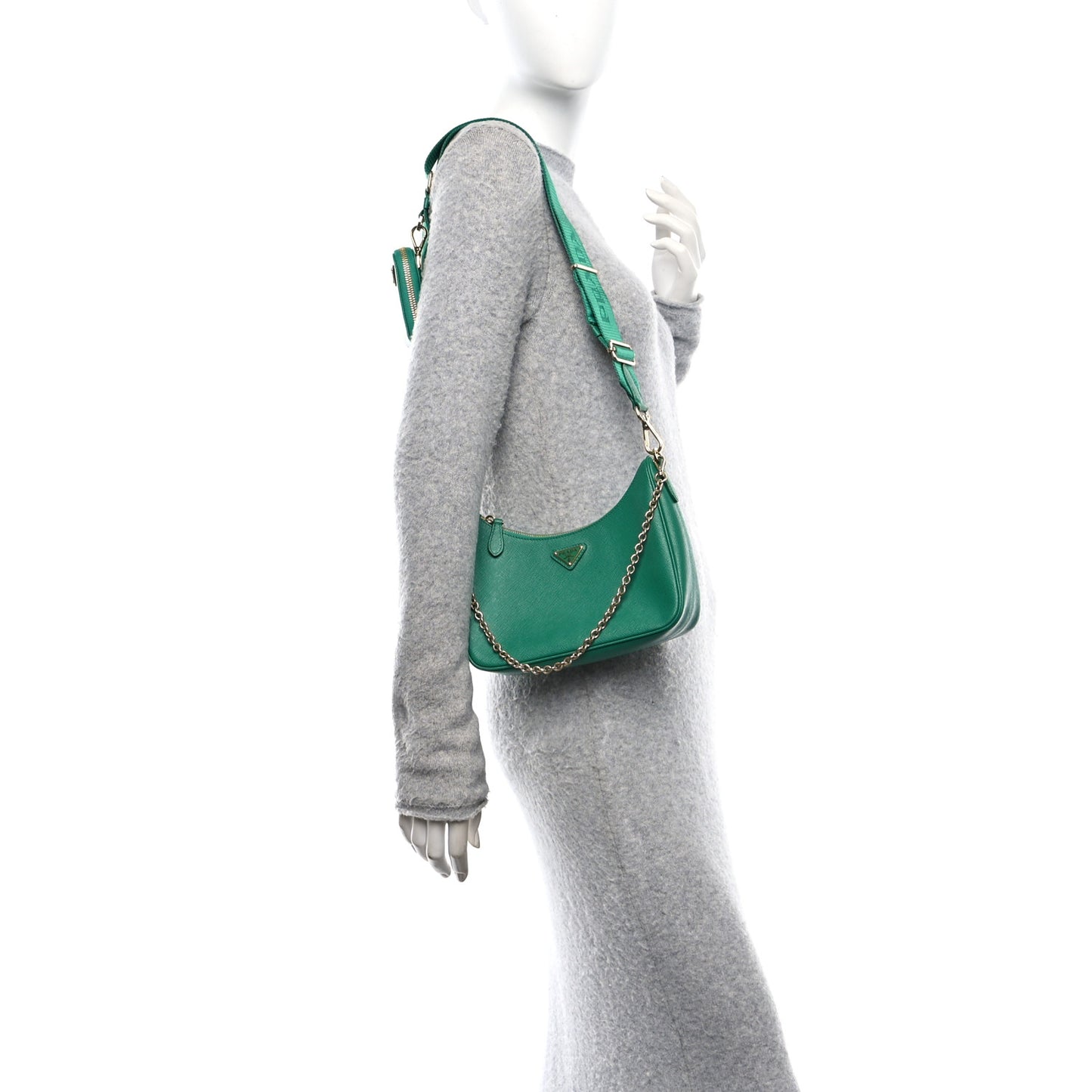 Saffiano Lux Re-Edition 2005 Shoulder Bag Mango