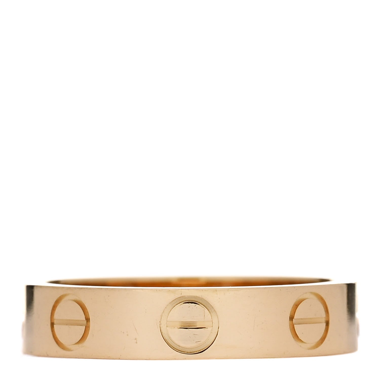 Cartier 18K Yellow Gold 3.5mm LOVE Wedding Band Ring 47 4 1 of 5