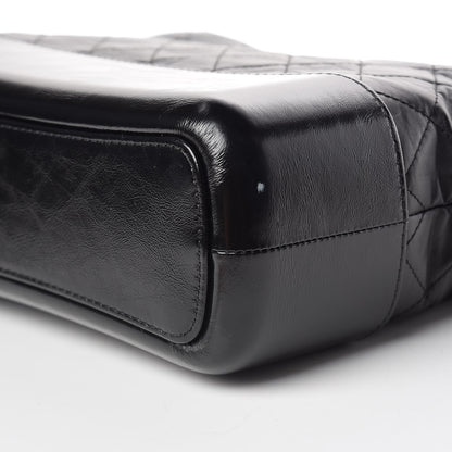 Chanel Aged Calfskin Quilted Medium Gabrielle Hobo Black 9 of 13