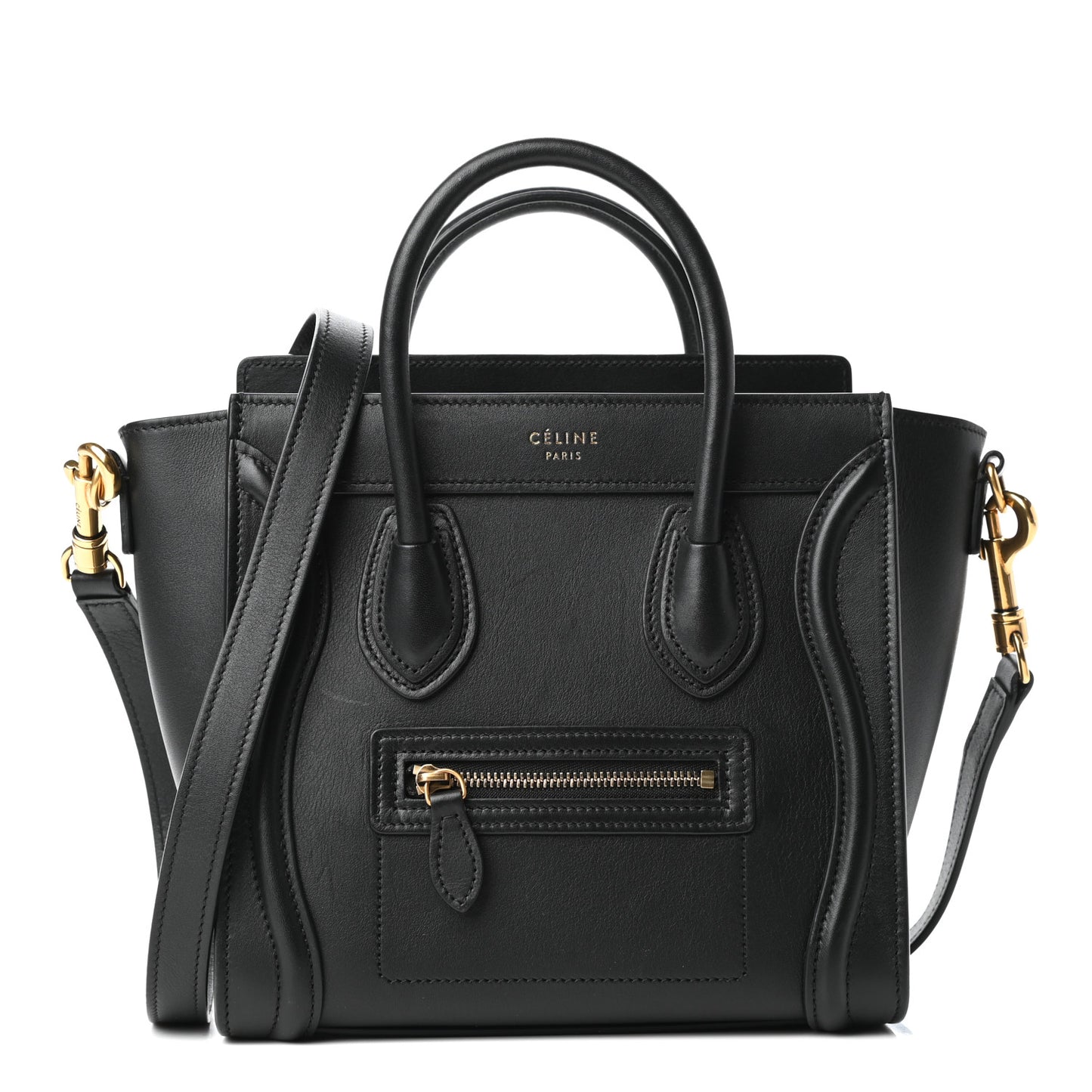 Smooth Calfskin Nano Luggage Black
