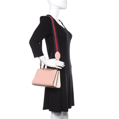Gucci Nappa Bamboo Web Mini Nymphaea Top Handle Bag Perfect Pink Mystic White 2 of 11