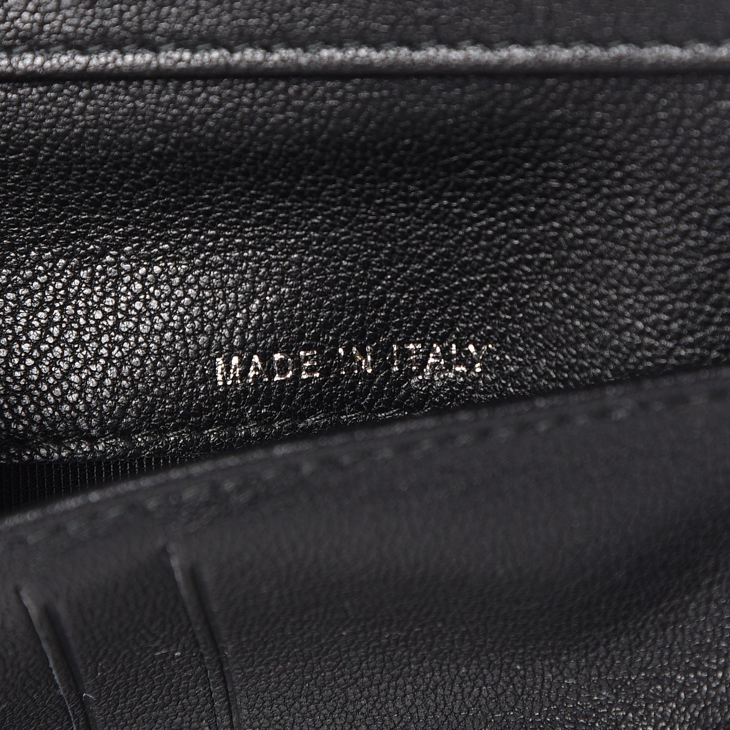 Lambskin Quilted Small Flap Wallet Black