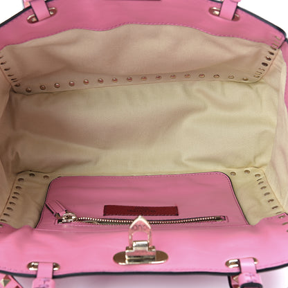 Valentino Garavani Vitello Small Rockstud Tote Ninphea 5 of 16