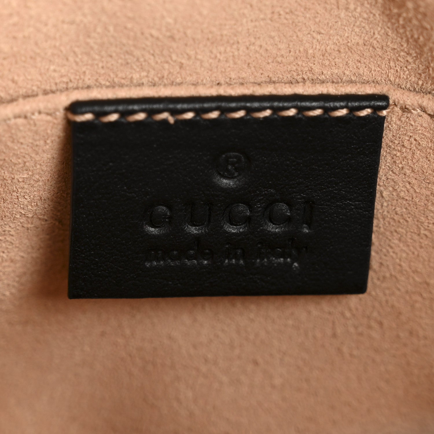 Gucci Calfskin Matelasse Animal Studs GG Marmont Belt Bag 85 34 Black 6 of 13