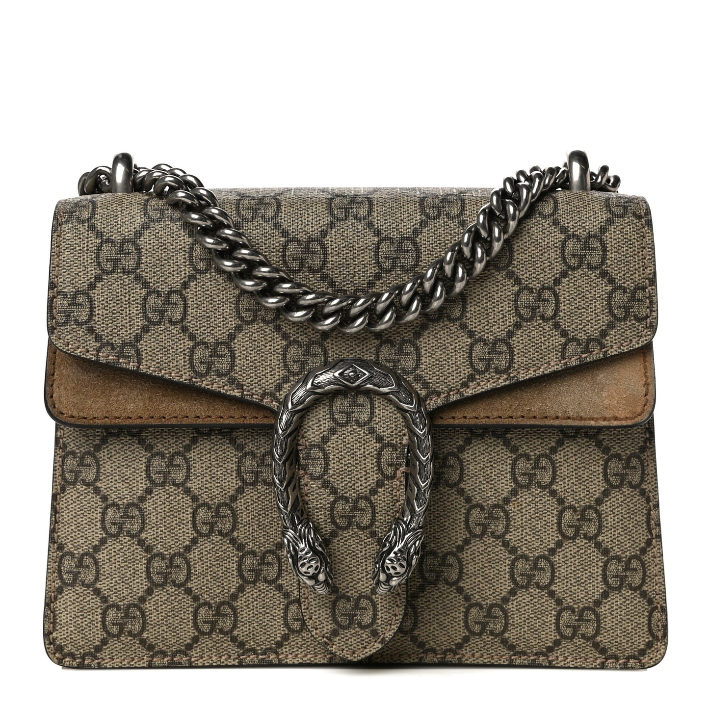 GG Supreme Monogram Mini Dionysus Shoulder Bag Taupe