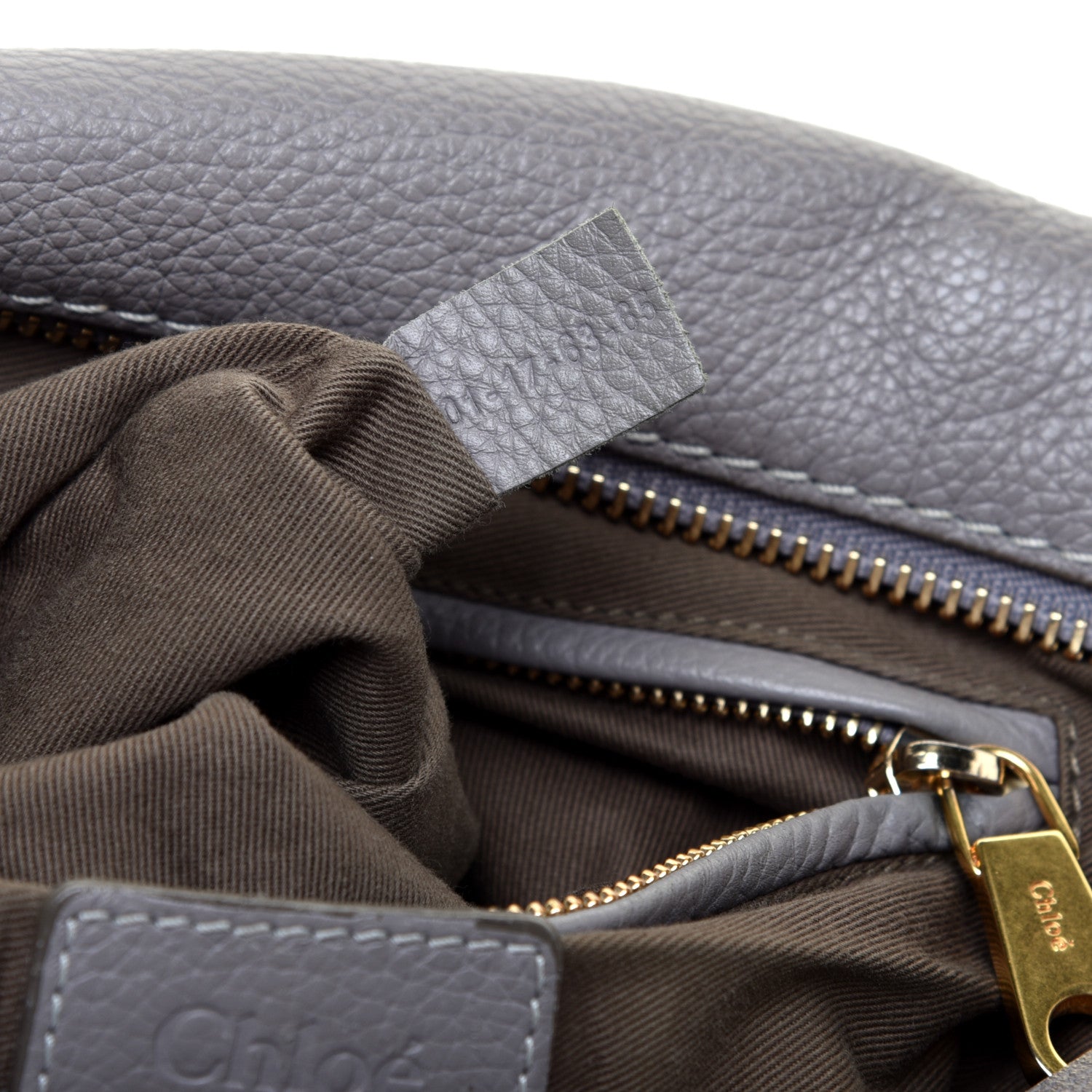 Chloe Calfskin Large Marcie Satchel Cashmere Grey 9 of 11