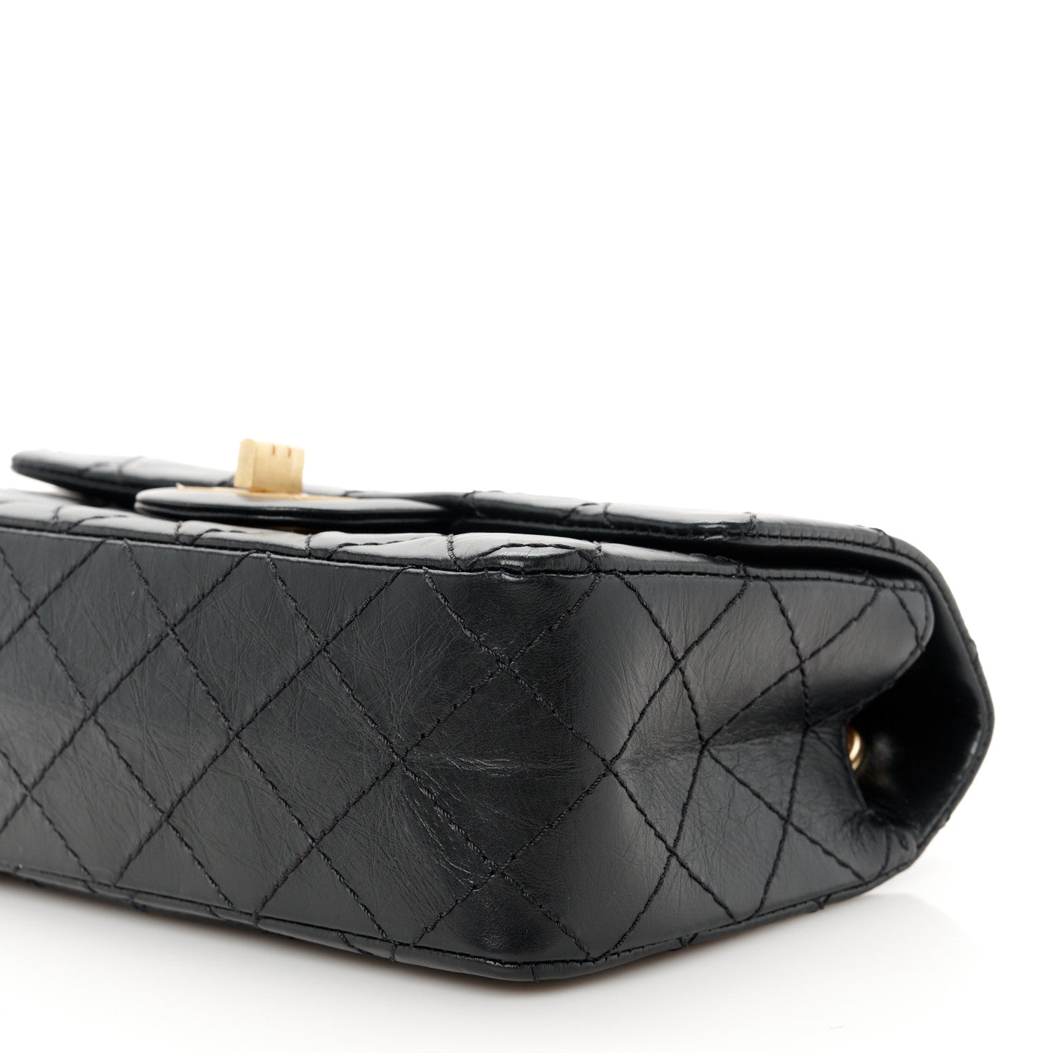 Chanel Aged Calfskin Quilted 2.55 Reissue Mini Flap Black 10 of 11