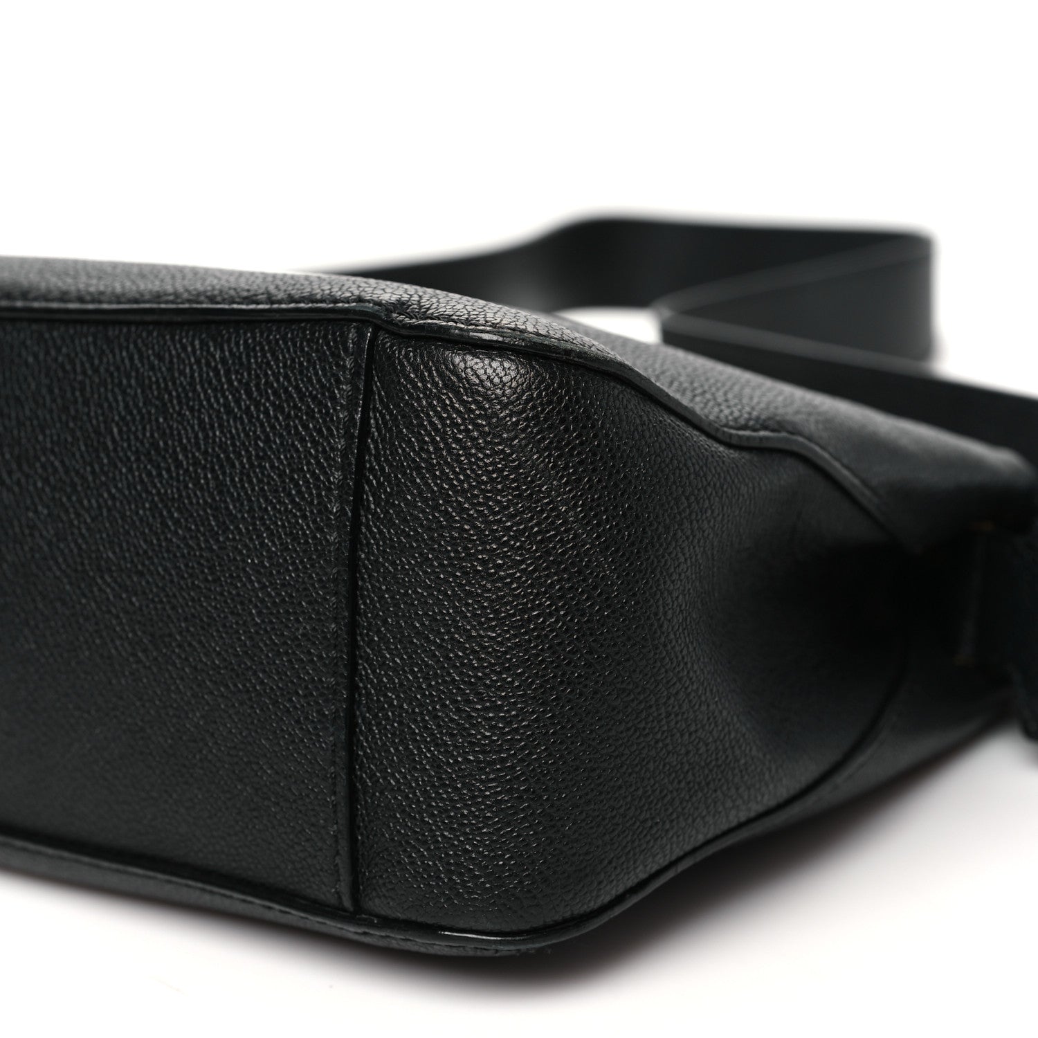 Burberry Soft Grain Calfskin House Check Small Helmsley Crossbody Black 9 of 14