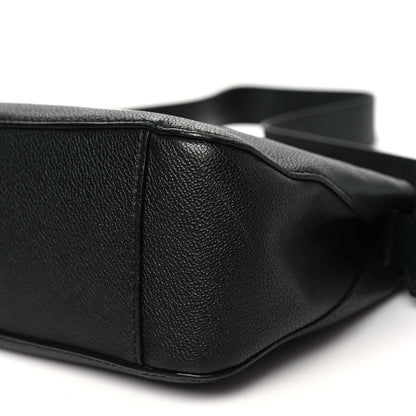 Burberry Soft Grain Calfskin House Check Small Helmsley Crossbody Black 9 of 14