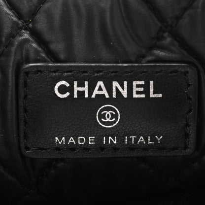 Chanel Lambskin Quilted Medium Cosmetic Case Black 6 of 8