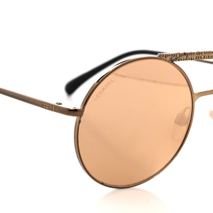 Chanel Metal Winter Round Sunglasses 4232 Gold 8 of 9