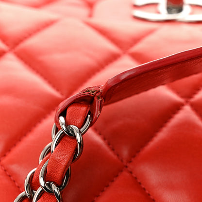 Chanel Lambskin Quilted Chanel 3 Maxi Flap Bag Red 14 of 18