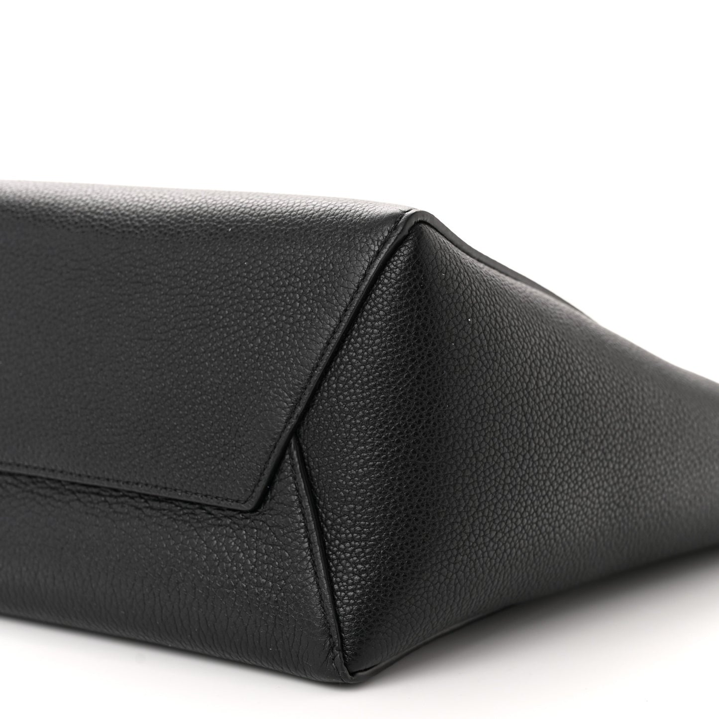 Soft Grained Calfskin Small Sangle Bucket Bag Black