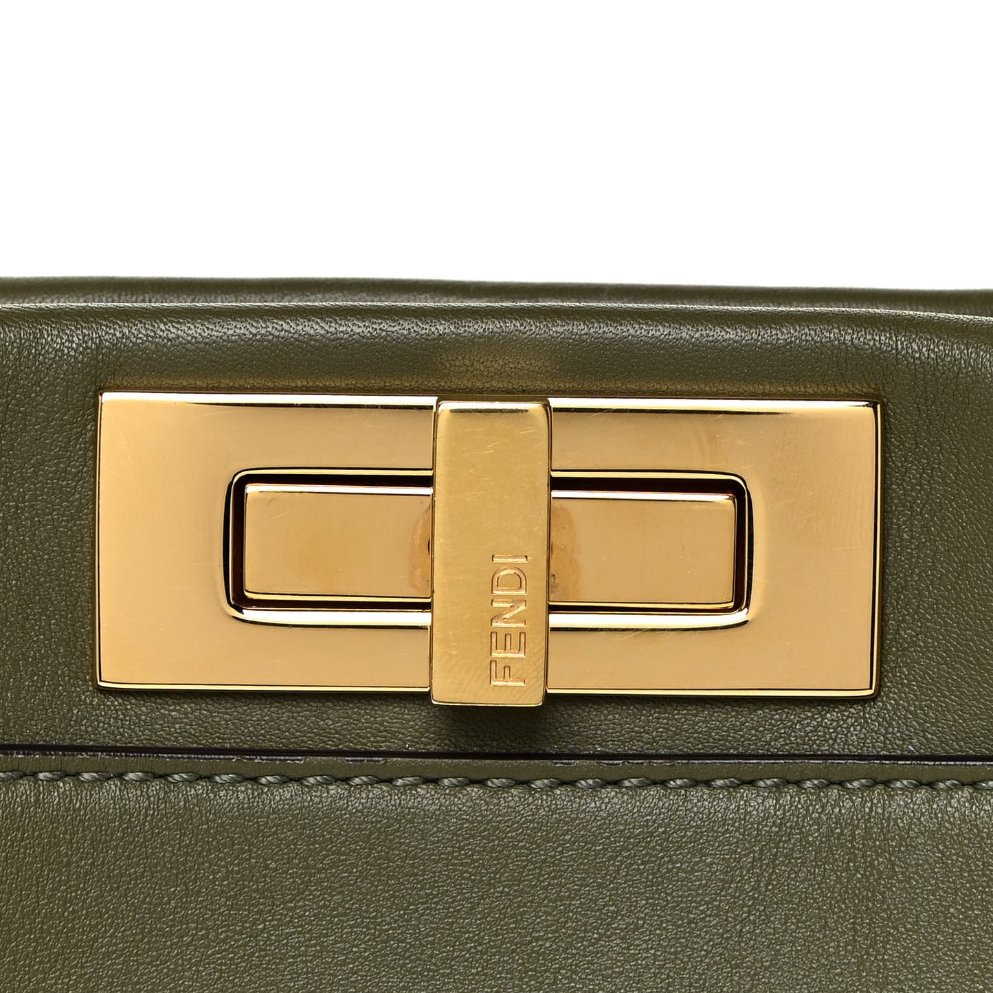 Vitello Seta Light Aura Shiny Nappa Medium Peekaboo I SEE U Satchel Equatore Cuoio