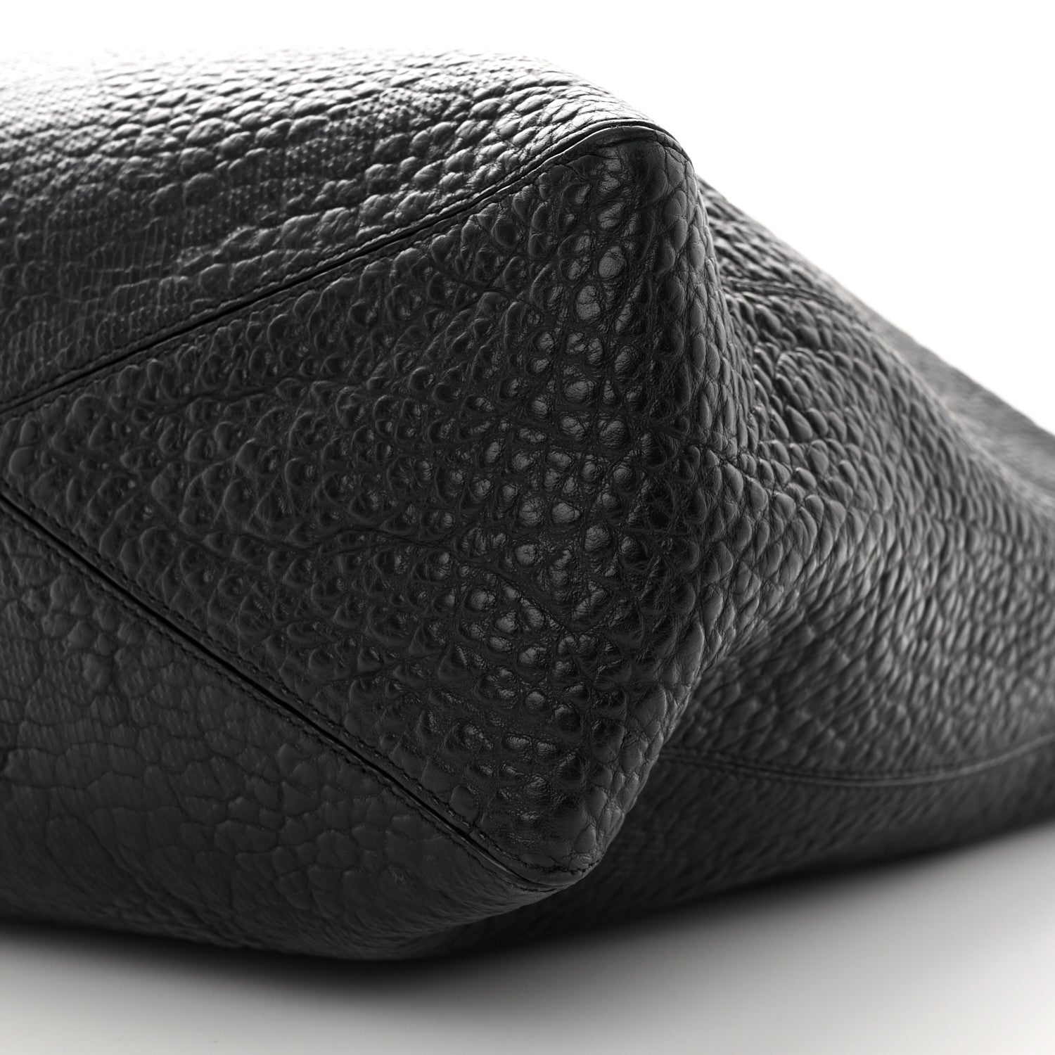 Burberry Heritage Grain Check Embossed Medium Lindburn Hobo Black 11 of 12