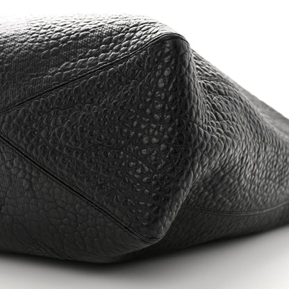 Burberry Heritage Grain Check Embossed Medium Lindburn Hobo Black 11 of 12