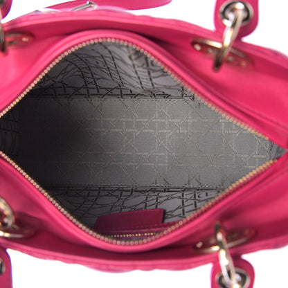 Christian Dior Lambskin Cannage Medium Lady Dior Fuchsia 5 of 21