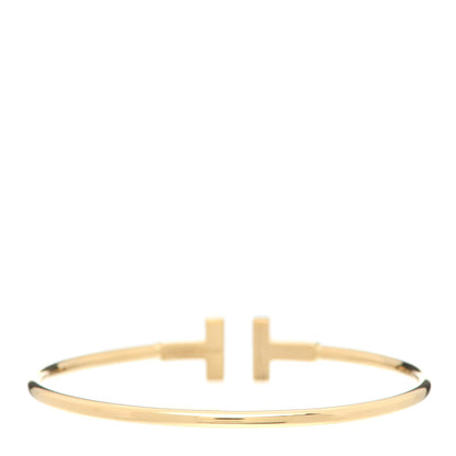 Tiffany 18K Yellow Gold T Wire Bracelet 3 of 5