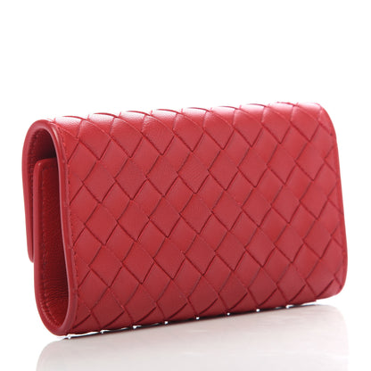 Bottega Veneta Nappa Intrecciato 6 Key Holder Red 3 of 9