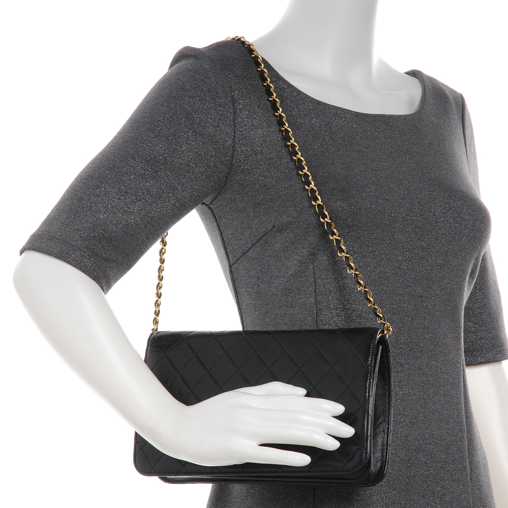 Chanel Lambskin Quilted Small Flap Black 2 of 7