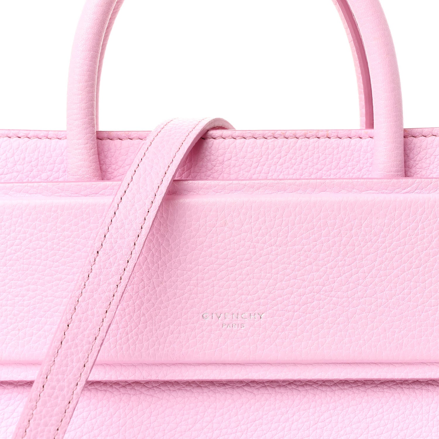 Givenchy Grained Calfskin Mini Horizon Satchel Bright Pink 8 of 12